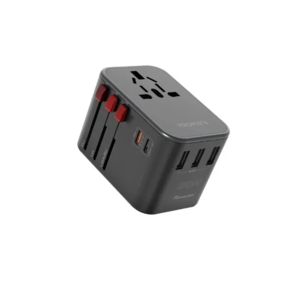 Promate 36W Smart Charging Surge Protected Universal Travel Adapter - TripMate-36W