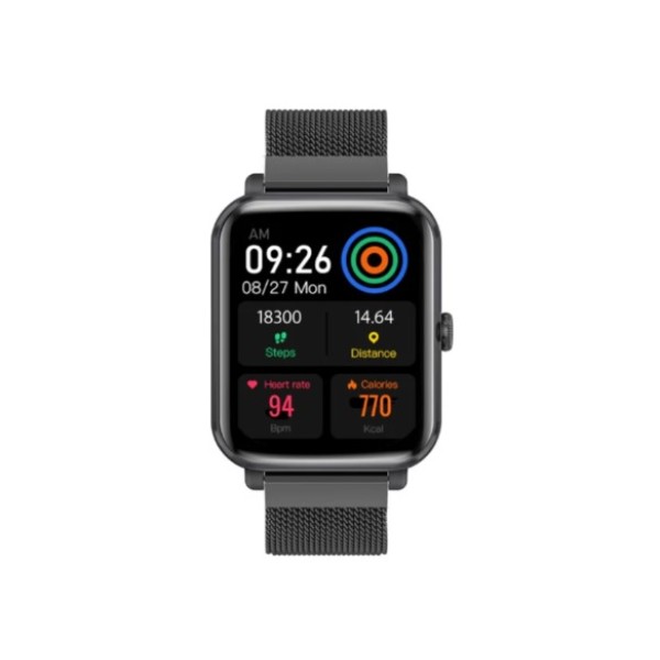 Promate SuperFit&trade; Smartwatch with Media Storage, Graphite