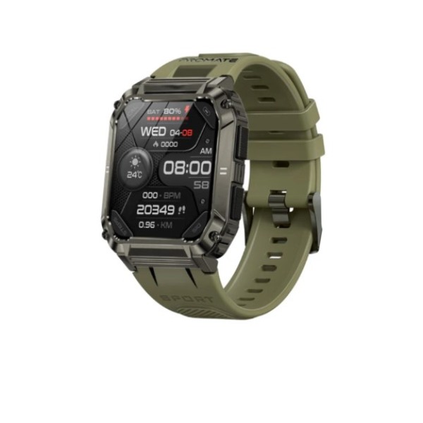 Promate ActivLife&trade; Smartwatch with Wireless BT Calling, Midnight Green - XWATCH-S19