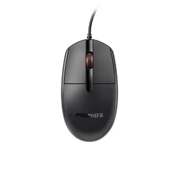 Promate Ergonomic Design Wired Optical Mouse - CM-1200