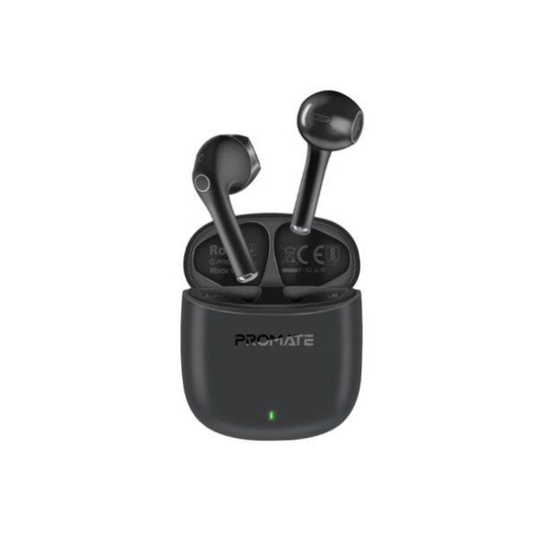Promate High Definition Lima ENC TWS Wireless Earbuds with IntelliTouch, Black