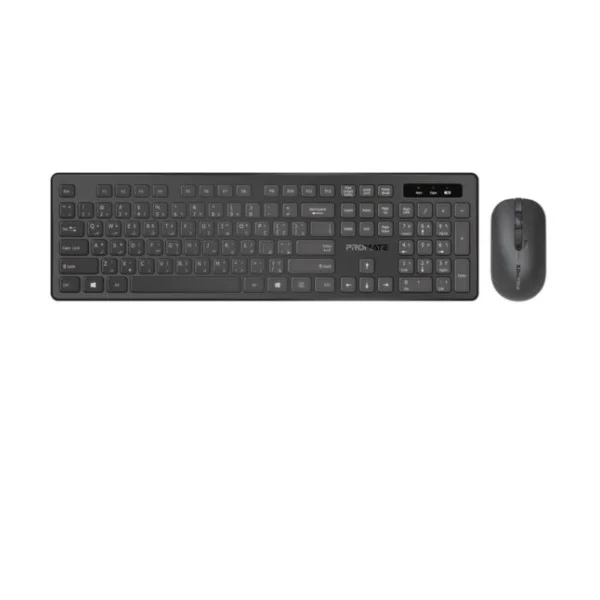 Promate Sleek Profile Full-Size Wireless Keyboard and Mouse - PROCOMBO-13