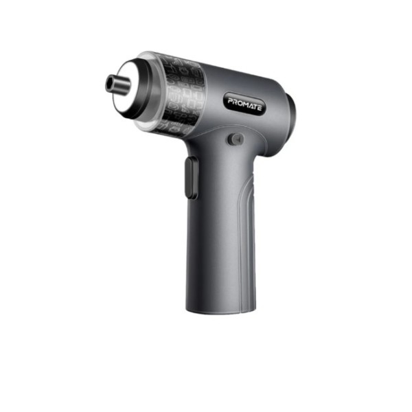 Promate 36-Pieces Wireless Electric Screwdriver Kit with LED Fill Light, Grey - ProTools-31G