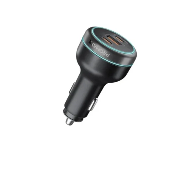 Promate 230W RapidCharge&trade; Car Charger with Dual Power Delivery and Quick Charge Ports - PowerDrive