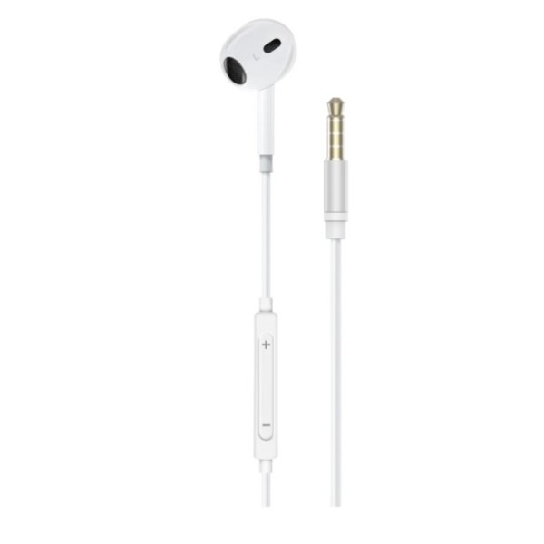 Promate Dynamic In-Ear Wired Mono Earphone, White