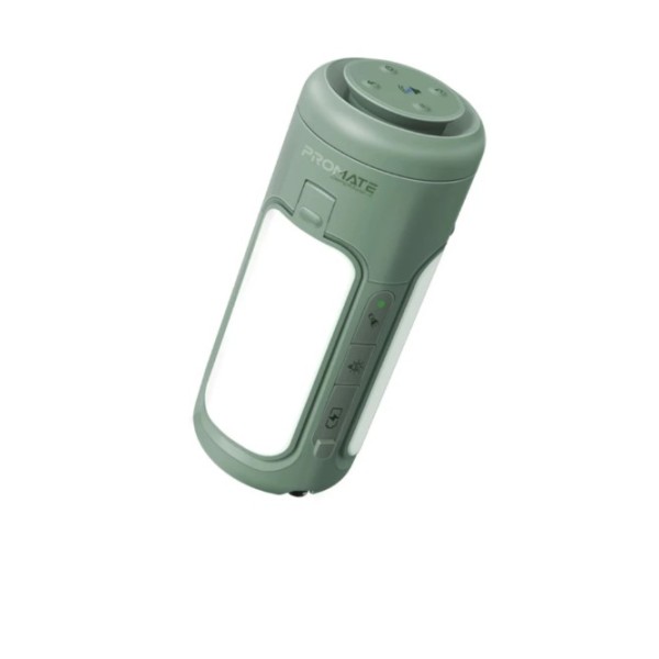 Promate Multifunctional Camping Kit with LED Light, 6000mAh Power Bank and Bluetooth Speaker - CampMate-4