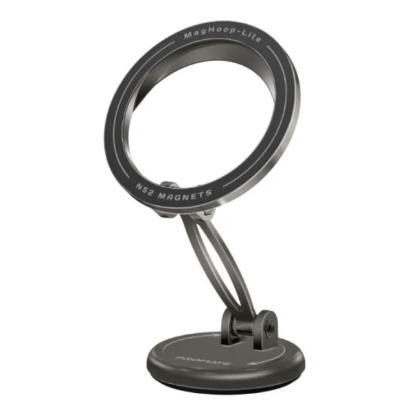 Promate 360&deg; Cradleless MagSafe Compatible Smartphone Mount, Grey - MAGHOOP-LITE