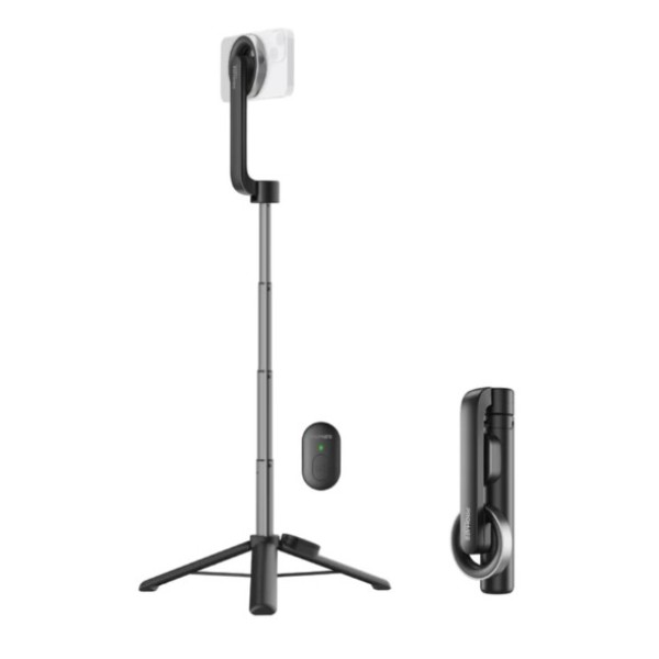 Promate MagSafe Compatible Foldable Selfie Stick with Bluetooth Remote Control - MAGSTICK