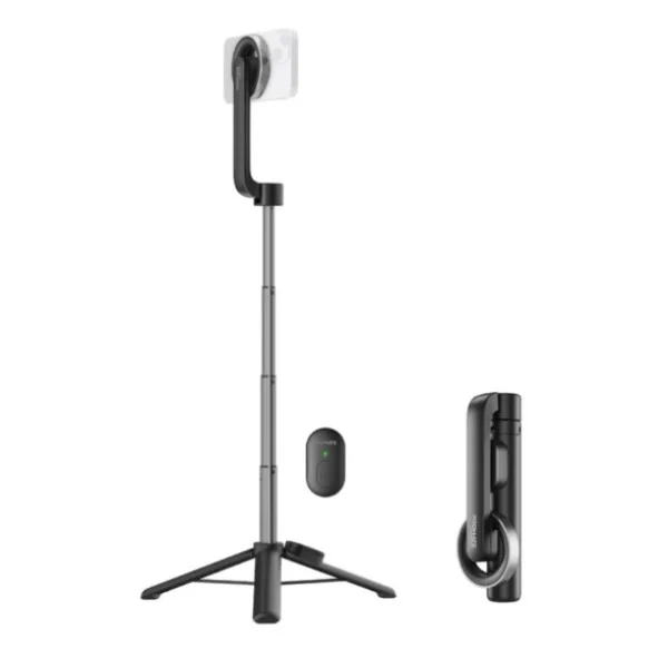 Promate MagSafe Compatible Foldable Selfie Stick with Bluetooth Remote Control - MAGSTICK