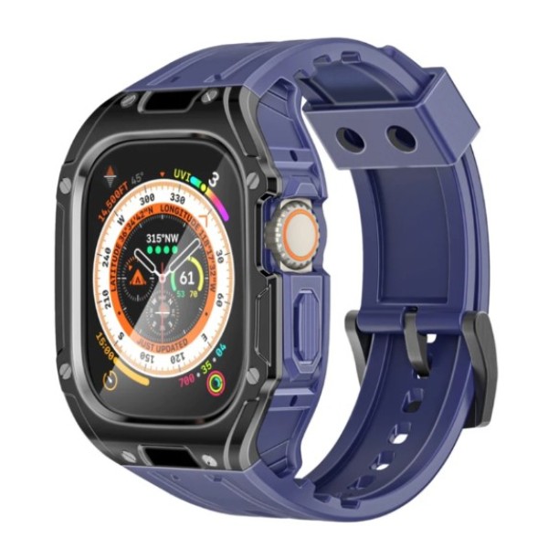 Promate Durable Protection Apple Watch Case with TPU Watch Band, Blue