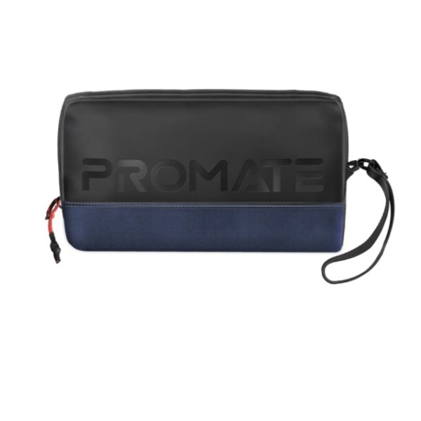Promate Lightweight Tech Essential Organizer Pouch Bag with Multiple Pockets, Blue - Vali