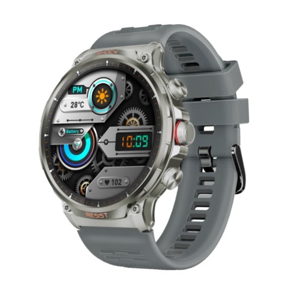 Promate Tough-Built Fitness Tracker Smartwatch with Bluetooth Calling - xWatch-R20.Silver