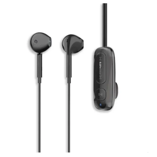 Promate Clip-On High Fidelity Wireless Dynamic Earphones, Black