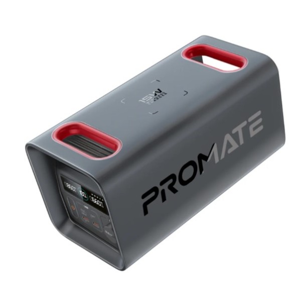 Promate 600W/161000mAh, LiFePO4 High-Capacity Portable Power Station - PowerTank-600