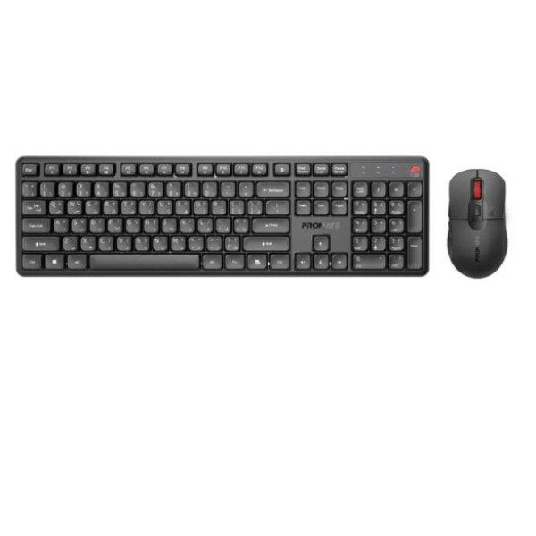 Promate Ergonomic Wireless Keyboard with Silent Keys and 5000DPI Mouse - ProCombo-15