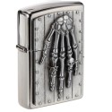 Zippo Skeleton Hand Emblem Lighter ZP 200