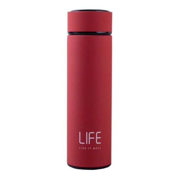 Life Insulated Stainless Steel Water Bottle 500ML - Red