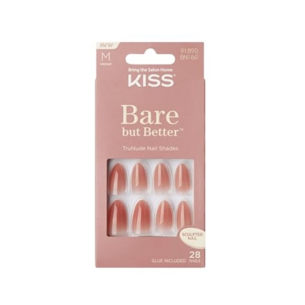 Kiss Bare but Better Nails Fairest Nude