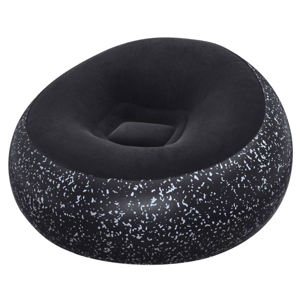 Bestway 1.12m x 1.12m x 0.66m Inflate-A-Chair Inflatable Air Sofa, Black - 75153