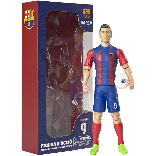 Banbo - Sockers FC Barcelona Lewandowski 8" Collectible Soccer Action Figure - 83569