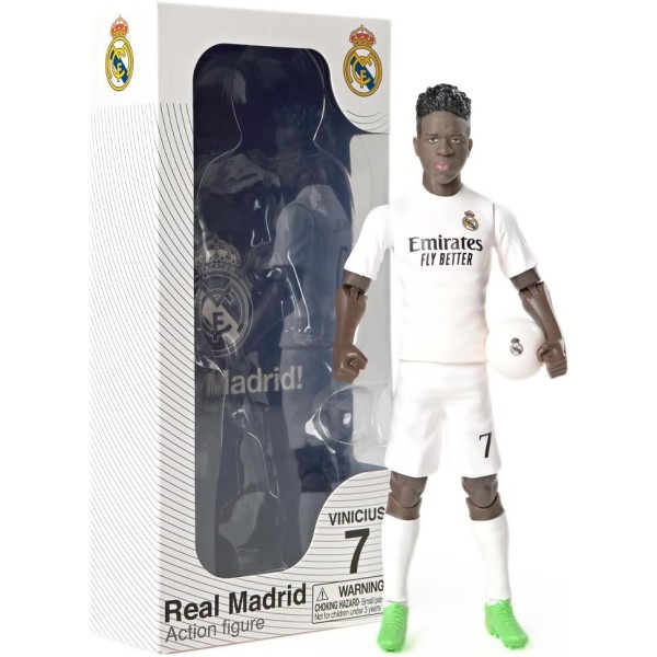 Banbo - Sockers Real Madrid CF Vinicius Junior 8" Collectible Soccer Action Figure - 83606
