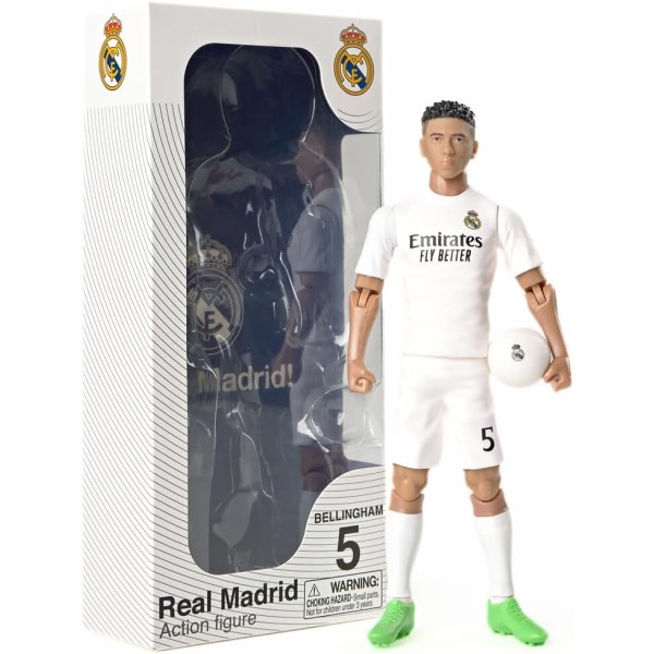 Banbo - Sockers Real Madrid CF Jude Bellingham 8" Collectible Soccer Action Figure - 83613