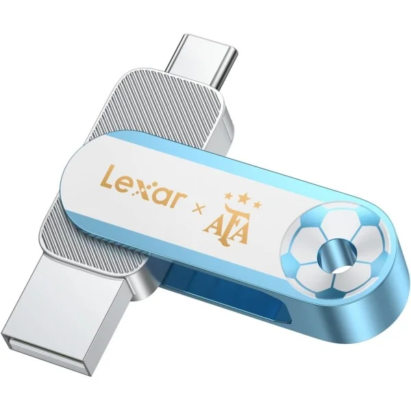 Lexar 128GB Jumpdrive Dual Drive D500 USB 3.2 GEN 1 Flash Drive AFA Edition - LJDD500128G-BNXNG