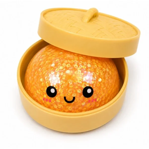 Glow-in-the-Dark Squishy Malt Bun Fidget Toy - 8651-T
