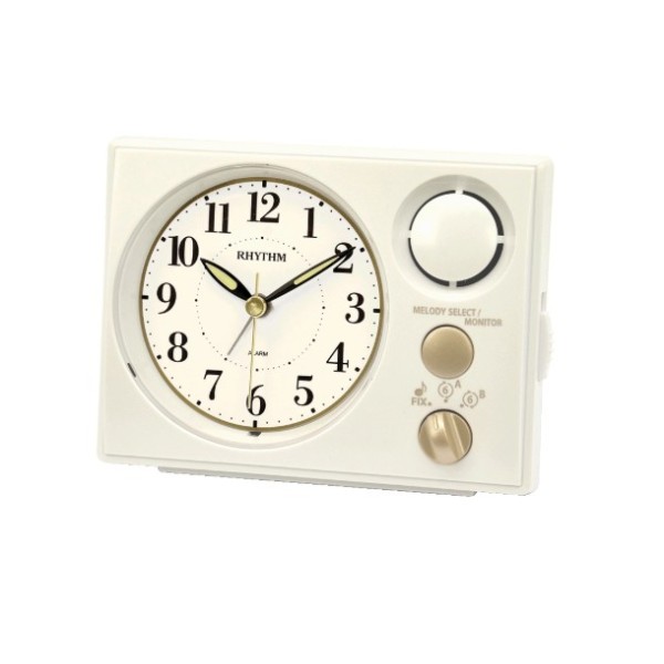 Rhythm Beep Alarm Clock - 8RM402WU03