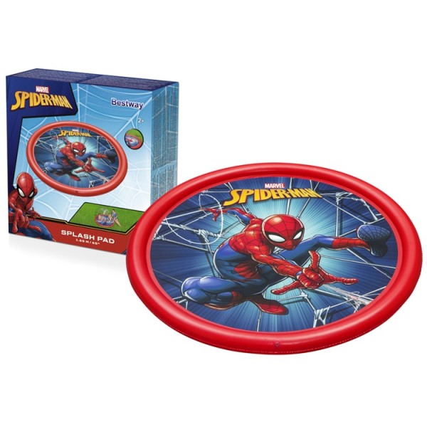 Bestway Spider-Man 1.65cm Inflatable Paddling Pool Mat with Fountain - 98792