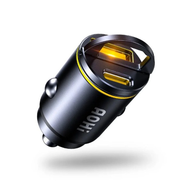 AOHi Superauto PD 45W Fast Car Charger, USB-C & USB-A - A0C-S001