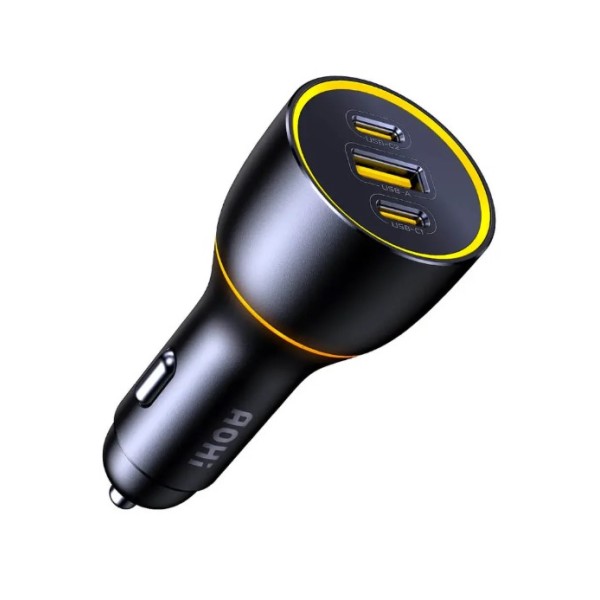 AOHi Superauto PD 170W Fast Car Charger, 2USB-C & 1USB-A - A0C-S005