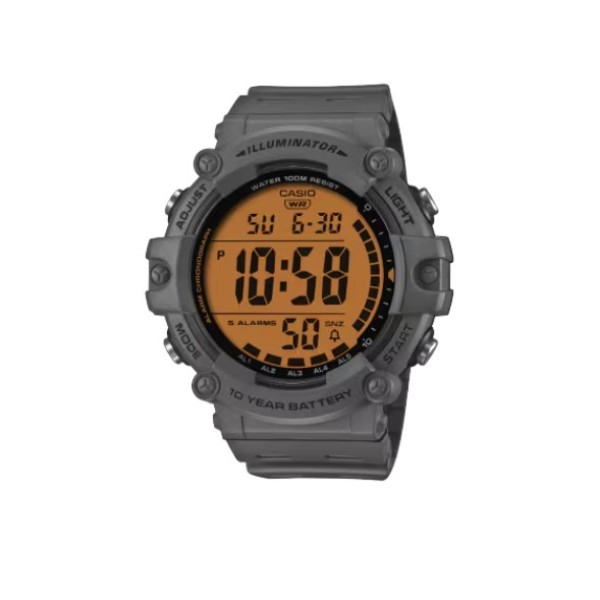 Casio Gray Digital Resin Strap Watch for Men - AE-1500WHC-8AVDF