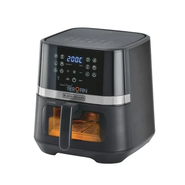 Black & Decker Grand Digital Aerofry 5.8L, 1800W Air Fryer - AF5800-B5