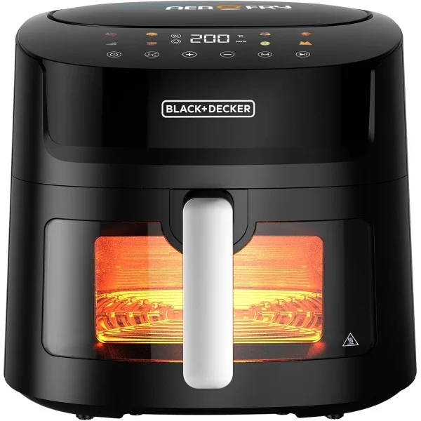 Black & Decker 1800W 8-in-1 Digital Air Fryer with Window - AF7210-B5