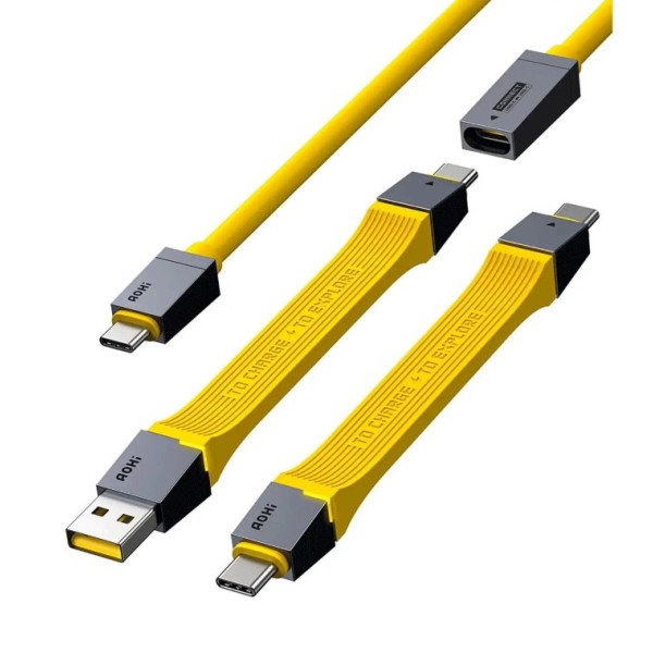 AOHi The Future 4-In-1 Splicable USB4 PD 3.1 Racing Cable Set - AOC-L012