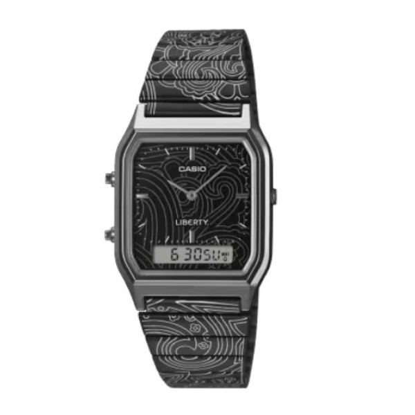 Casio Vintage Liberty Collaboration Model Analog-Digital Watch for Unisex - AQ-230EBLT-1ADR