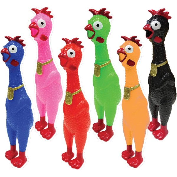 Animolds Squeeze Me Chicken Toy Large/GID, Assorted 1piece - ASC200-T