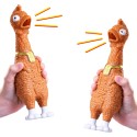 Animolds Squeeze Me Fried Rubber Chicken Squeeze Toy - ASFC150-T