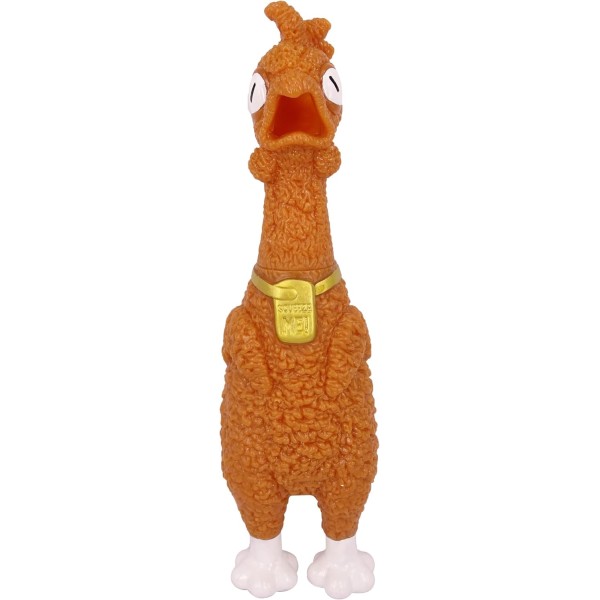 Animolds Squeeze Me Fried Rubber Chicken Squeeze Toy - ASFC150-T