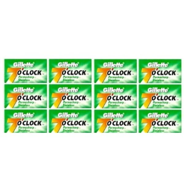 Gillette 7 O'Clock Super Stainless Blade 12 Pieces - 10007247