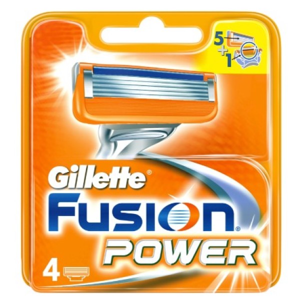 Gillette Fusion Power Razor Blades Refills 4 pcs - 10007257