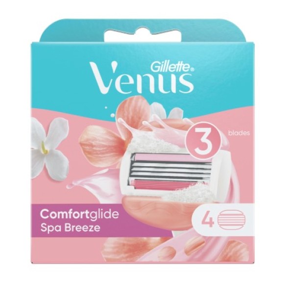 Gillette Venus Spa Breeze Women's Razor Blade Refills 4 Pieces - 10007288