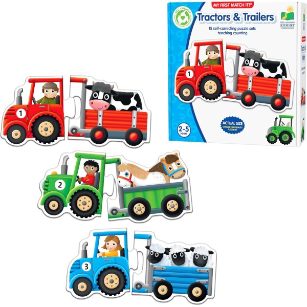 The Learning Journey My First Match it! Tractors & Trailers -116876-T