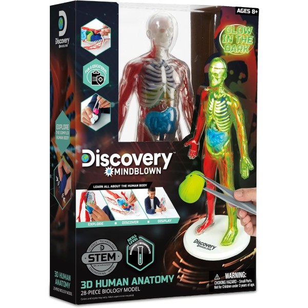 Discovery Mindblown Human Anatomy Stem 28-Piece Biology Kit - 1423015831-T