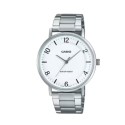Casio White Dial Stainless-Steel Analog Watch for Men - MTP-VT03D-7B
