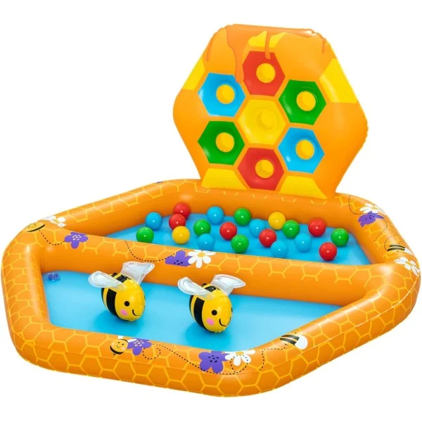 Bestway 1.27m x 1.19m x 61cm Lil' Beehive Baby Pool & Ball Pit - 52639