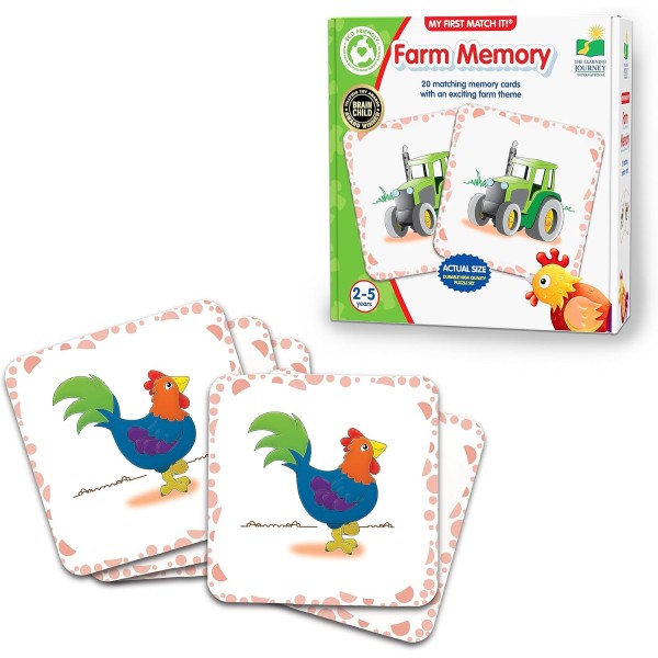 The Learning Journey My First Memory Game - Farm Memory - 52686-T