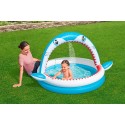Bestway 1.63m x 1.27m x 92cm Sharktastic Sprinkler Play Pool - 53157