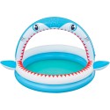 Bestway 1.63m x 1.27m x 92cm Sharktastic Sprinkler Play Pool - 53157